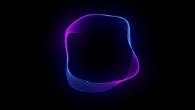 Neon futuristic Artificial Intelligence background of abstract gradient glowing lines. Virtual AI assistant and voice assistant concept. Audio waveform visualization, audio spectrum. Big data. 4k loop - Powered by Shutterstock - Get 15% off with code: PIKWIZARD15