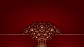 luxury red background, with rotating golden mandala - Powered by Shutterstock - Get 15% off with code: PIKWIZARD15