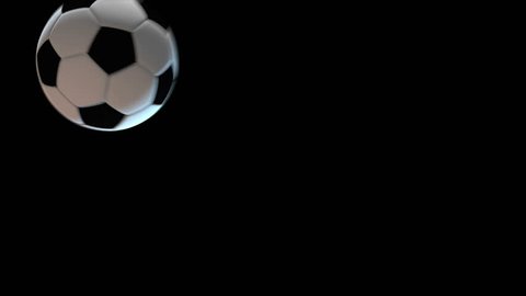 3 useful 3D FOOTBALL BALL transitions to wipe from a to b For TV shows, sport news soccer championship related projects Can be flipped in order to create variety ALPHA MATTE for background replacement