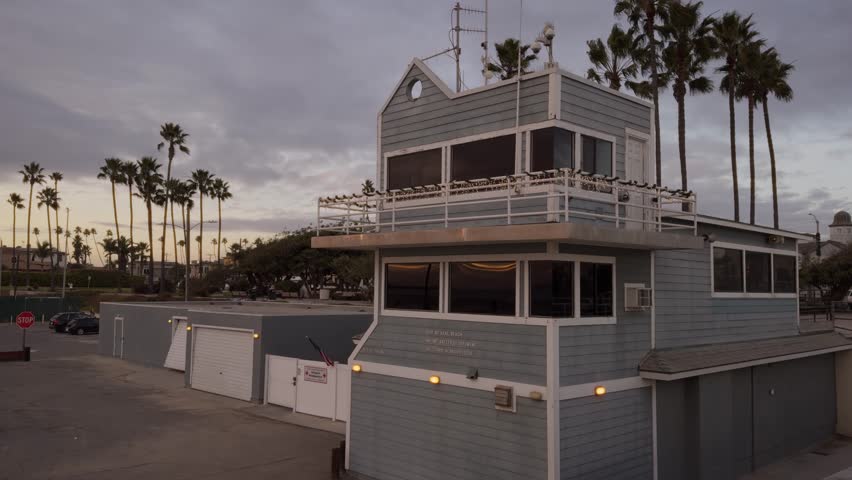 Life guard station in Seal Beach, CA