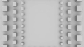 White slid grey cubes frame border stroke 3d Rectangular frame border animation abstract background, square text and video droplets animated backdrop  - Powered by Shutterstock - Get 15% off with code: PIKWIZARD15