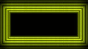 Yellow neon 3d Rectangular frame border animation abstract background, square text and video droplets animated backdrop  - Powered by Shutterstock - Get 15% off with code: PIKWIZARD15