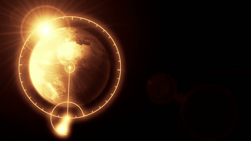 Global Communications, Multiple GPS Fix on the planet Earth motion graphic