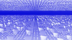 Animated Blue color moving multiple cubes with 3d empty space modern design geometrical background - Powered by Shutterstock - Get 15% off with code: PIKWIZARD15