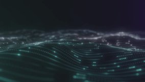 Elegant Teal Wave with Particle Flow - Powered by Shutterstock - Get 15% off with code: PIKWIZARD15