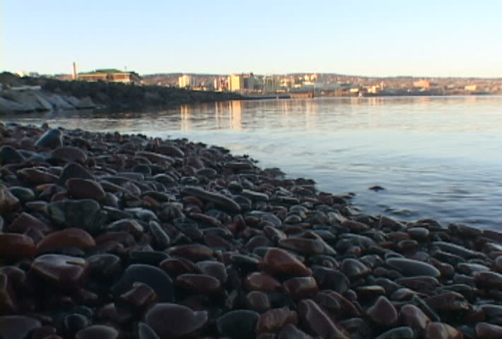 Lake Superior scenic in Duluth, Minnesota.