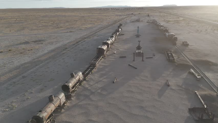 famous train cemetery in uyuni