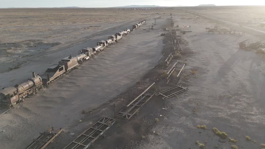 famous train cemetery in uyuni