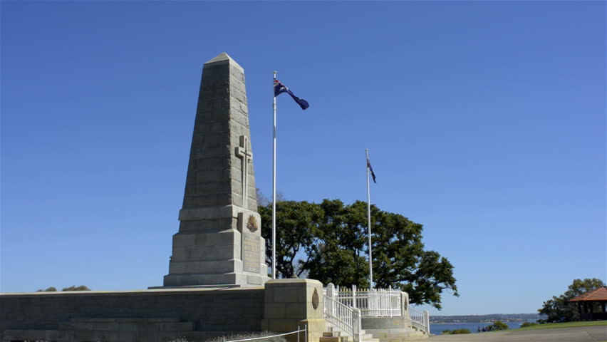 The State War Memorial in King's Park, Perth, Western Australia, on a clear