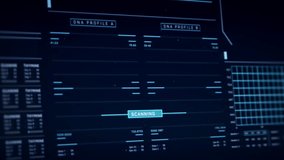 DNA Helix analysis visualization data, genome sequence ui screen, futuristic genetic engineering lab infographic interface, 3D biotechnology scan report dashboard, medical science technology backgound - Powered by Shutterstock - Get 15% off with code: PIKWIZARD15