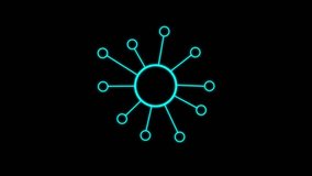 business or Sales growth concept dollar growth animation. certification. digital networking concept, digital market icon , networking and connection technology icons on blue background - Powered by Shutterstock - Get 15% off with code: PIKWIZARD15