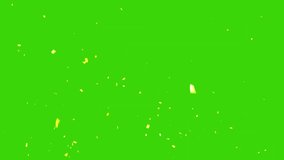 A festive green screen background with golden confetti falling, perfect for chroma key effects, celebrations, party themes, or event-based video projects. - Powered by Shutterstock - Get 15% off with code: PIKWIZARD15