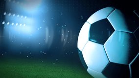 Dynamic Soccer Gameplay Animation Featuring Futuristic Light Effects and Abstract Player Movements in a Stadium Scene - Powered by Shutterstock - Get 15% off with code: PIKWIZARD15