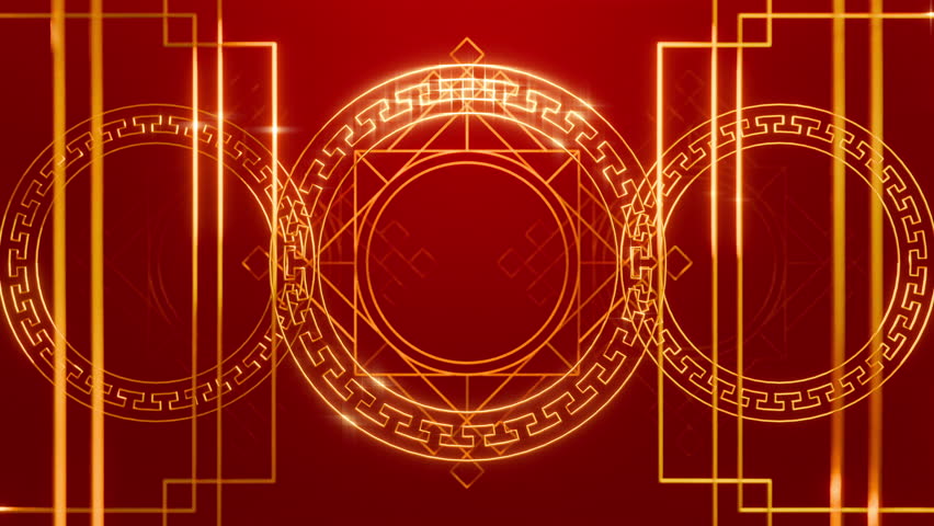 Chinese New Year, Art Deco Background