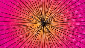 Comic Book Anime Effects Line Motion, High Speed 2d Cartoon Comic Anime Anime Line, Comic Anime Style Halftone Animation With High Voltage Icon High Speed Line Animation. Abstract Comic Book Spe - Powered by Shutterstock - Get 15% off with code: PIKWIZARD15