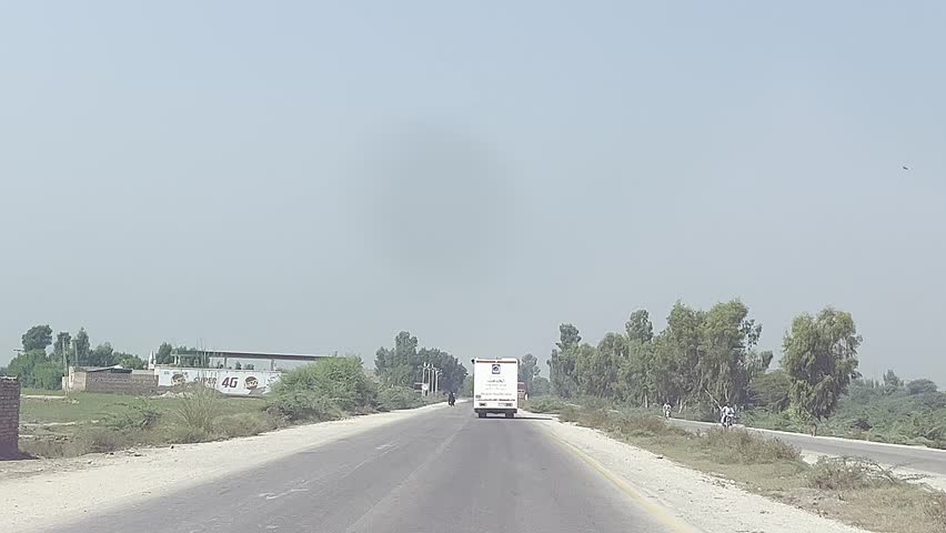 View of beautiful landscape of rural areas in Sindh, Pakistan on October 18, 2024.