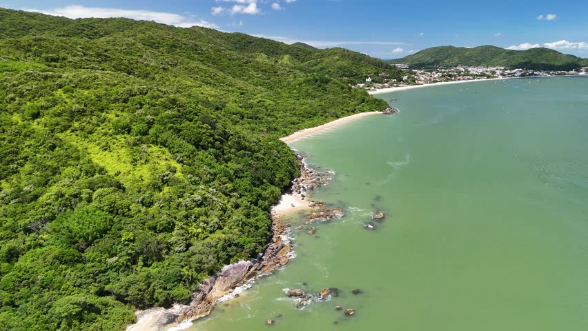 Basílio Beach and Cardoso Beach - Parque Natural da Costeira de Zimbros - Bombinhas, Santa Catarina, Brazil