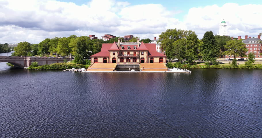 Tight Shot of Weld Boathouse in Cambridge, MA