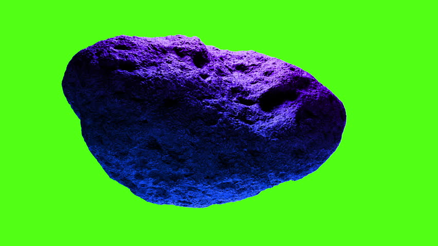 Colorful Meteor Isolated On Greenscreen