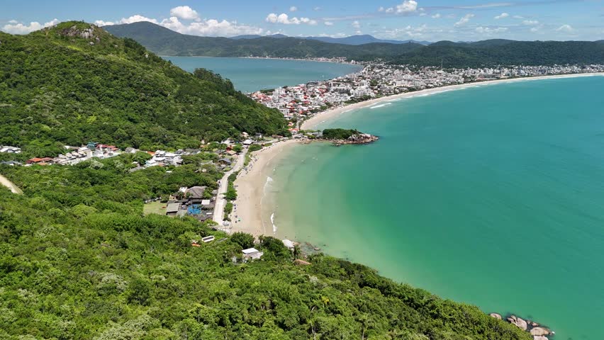 Aerial view of Conceição Beach - Bombinhas, Santa Catarina, Brazil