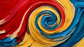 Abstract Swirling Vortex of Red, Yellow, and Blue Oil Paint - Powered by Shutterstock - Get 15% off with code: PIKWIZARD15