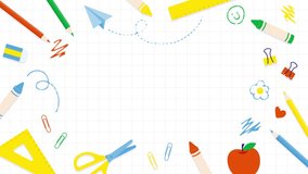 back to school background with hand drawing animation on a notebook - Powered by Shutterstock - Get 15% off with code: PIKWIZARD15