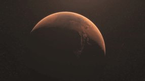 Red Planet in Space  A Stunning View of Mars. - Powered by Shutterstock - Get 15% off with code: PIKWIZARD15