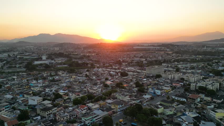 Aerial View of Common Apartment Buildings in Iraja District in Rio de Janeiro City