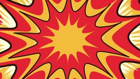  Cartoon Explosion comic Effect and Boom Loop animation. Yellow orange exploding in speed - Powered by Shutterstock - Get 15% off with code: PIKWIZARD15