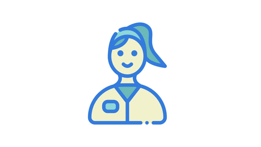 Dentist animated icon with alpha channel. Perfect for project and Explainer Video