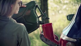 Driver Opens Car Fuel Tank For Filling Gasoline. Fill Petrol Benzine On Trip Canister Auto Journey. Filling Bio Diesel Into Gas Tank. Refilling Gasoline Fuel Tank On Car. Energy Petrol Crisis Price - Powered by Shutterstock - Get 15% off with code: PIKWIZARD15