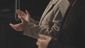 Happy, business people and hands clapping at meeting with notebooks in office for seminar or trade show. Smile, corporate group and conference with applause in boardroom for training interns - Powered by Shutterstock - Get 15% off with code: PIKWIZARD15