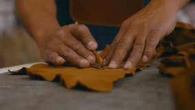 cutting leather for fashion clotting - Powered by Shutterstock - Get 15% off with code: PIKWIZARD15