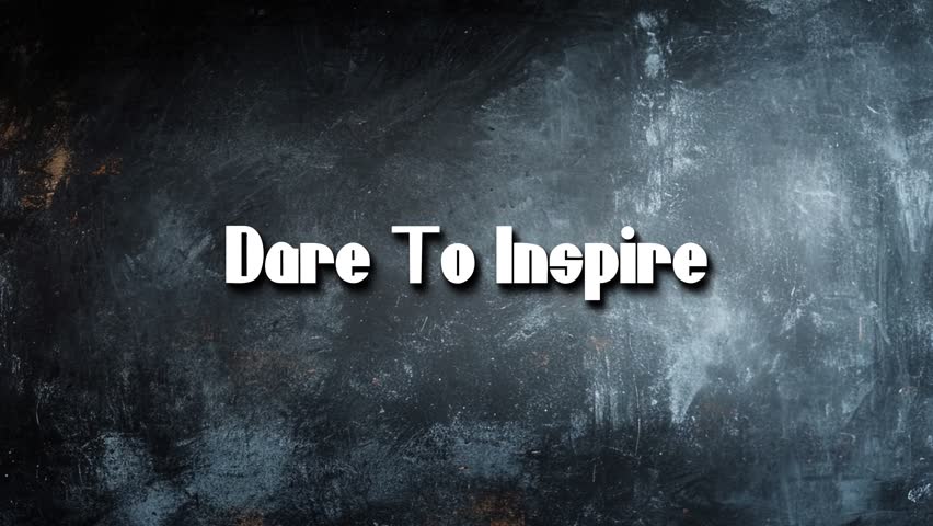 Inspirational Caption Text Title Animation Video Dare To Inspire