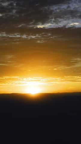 Spectacular Cinematic Sunrise Vertical Time LapseBackground