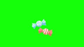 sweet candy, animation, green screen background - Powered by Shutterstock - Get 15% off with code: PIKWIZARD15