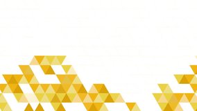 Yellow animation of abstract triangle pattern on white background. Copy space. Looped motion graphic. - Powered by Shutterstock - Get 15% off with code: PIKWIZARD15