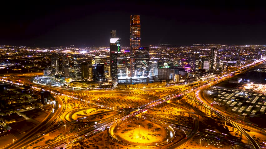 Riyadh Financial District at Night