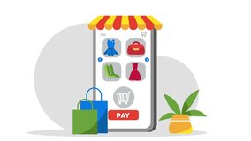 Smartphone shopping technology online, HD graphics - Powered by Shutterstock - Get 15% off with code: PIKWIZARD15