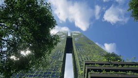 Green Skyscrapers Emerges With Blue Sky, Eco-Friendly Vision - Powered by Shutterstock - Get 15% off with code: PIKWIZARD15