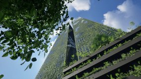 Green Skyscrapers Emerges With Blue Sky, Eco-Friendly Vision - Powered by Shutterstock - Get 15% off with code: PIKWIZARD15