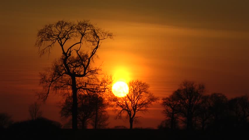 Orange Sunset - Staffordshire, England