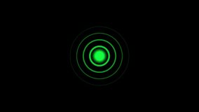 Radio waves heartbeat and pulse rate signal animation with green color. - Powered by Shutterstock - Get 15% off with code: PIKWIZARD15