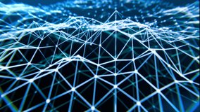 animated technology background 3d nodes. Suitable for technology, communication, networking, cybersecurity, and futuristic design projects. - Powered by Shutterstock - Get 15% off with code: PIKWIZARD15