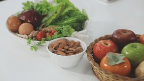 Health coach office with vegetables and tape measure - Powered by Shutterstock - Get 15% off with code: PIKWIZARD15