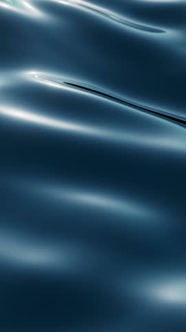 3d looping vertical video. Abstract background of wavy water texture. Blue ocean surface live image. Calm sea motion