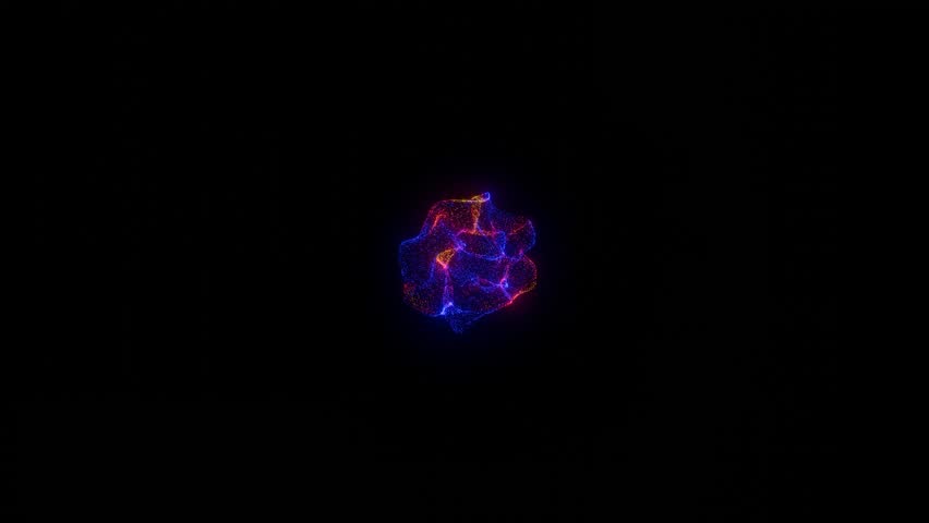 Ethereal Glow Particle Animation in Dark Setting
