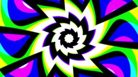 chromatic aberration sawtooth color psychedelic rotation optical illusion. Abstract hypnotic animated background. Spiral geometric looping monochrome wallpaper. dynamic mathematical equation formula - Powered by Shutterstock - Get 15% off with code: PIKWIZARD15