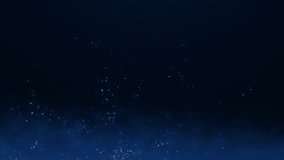 Animation of abstract glowing glitter particles. Flying bright dots and particles on a blue smoky background. seamless loop.
 - Powered by Shutterstock - Get 15% off with code: PIKWIZARD15