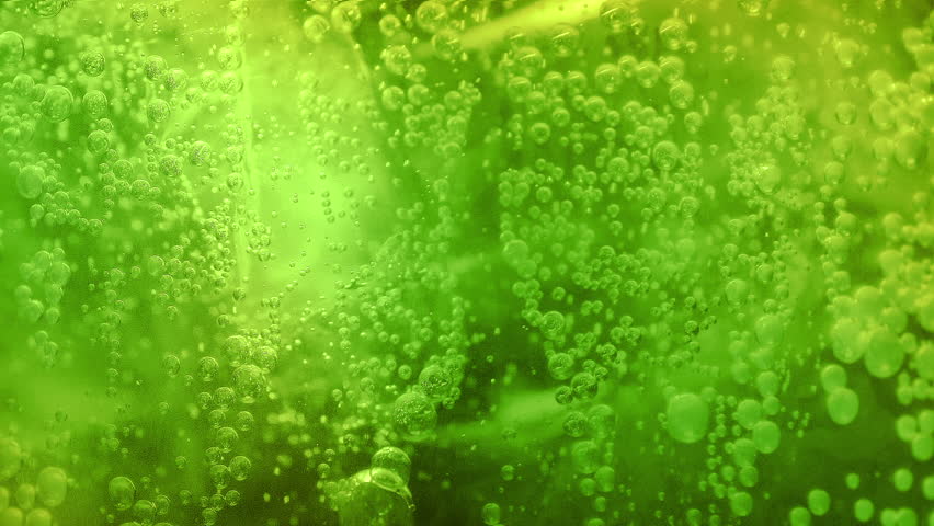 Fizzing Lime Soda Extreme Close-Up
